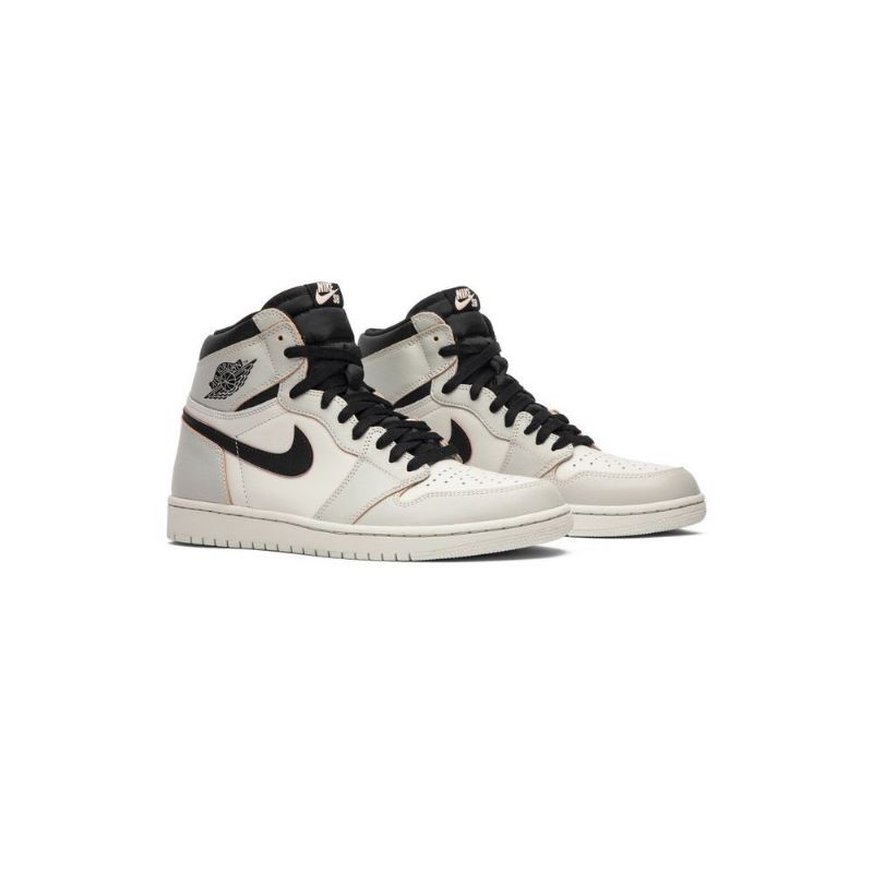 Air Jordan 1 Retro Høy Sb Beige Grå Svarte Herresko