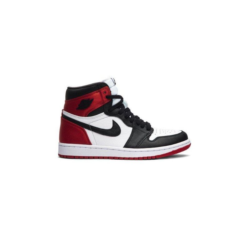 Air Jordan 1 Retro Høy Svart Hvit Rød Damesko