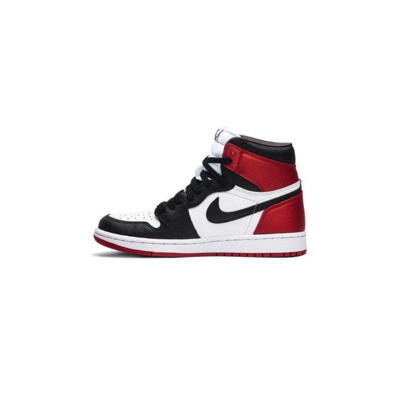 Air Jordan 1 Retro Høy Svart Hvit Rød Damesko