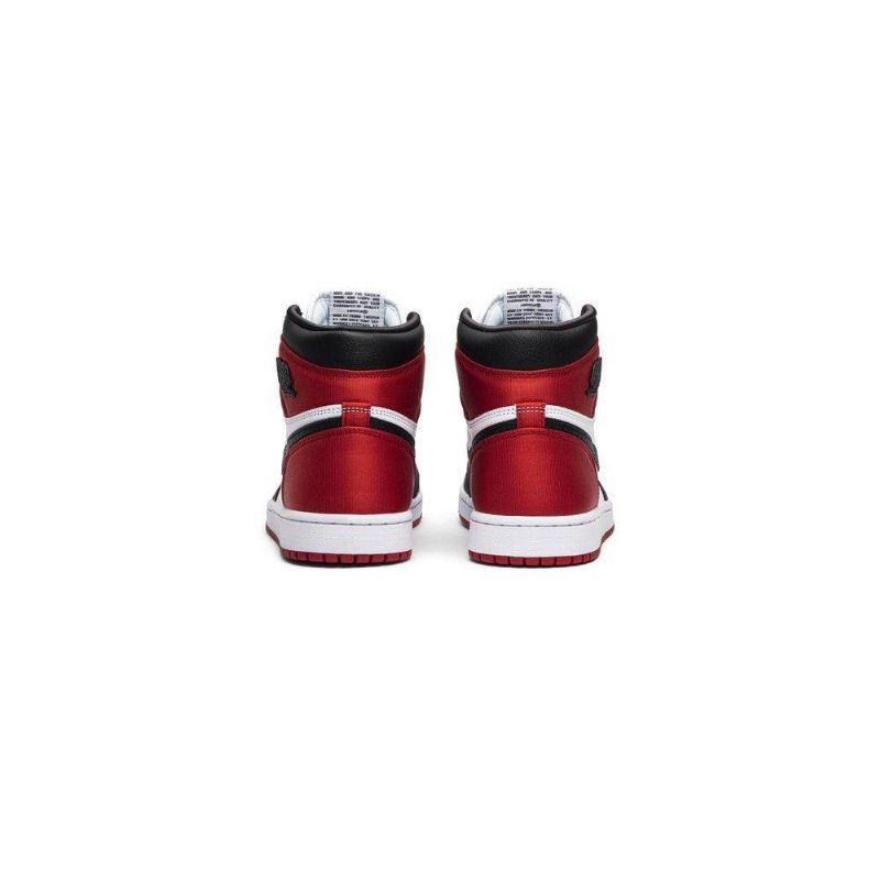 Air Jordan 1 Retro Høy Svart Hvit Rød Damesko