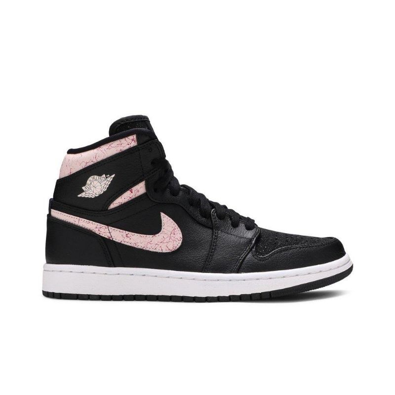 Air Jordan 1 Retro Høy Svart Rosa Damesko