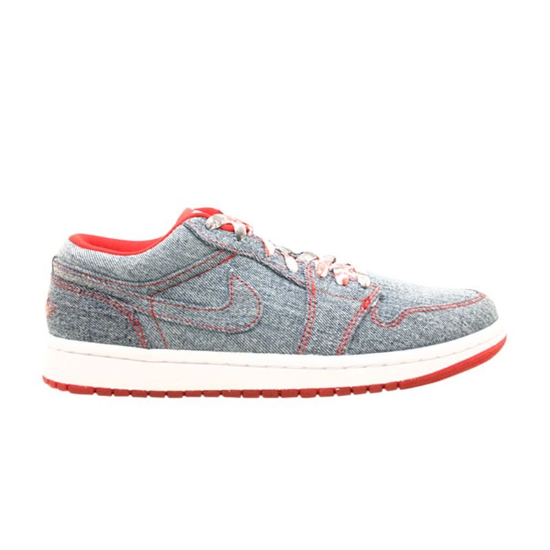 Air Jordan 1 Retro Lav Blå Rød Hvit Damesko
