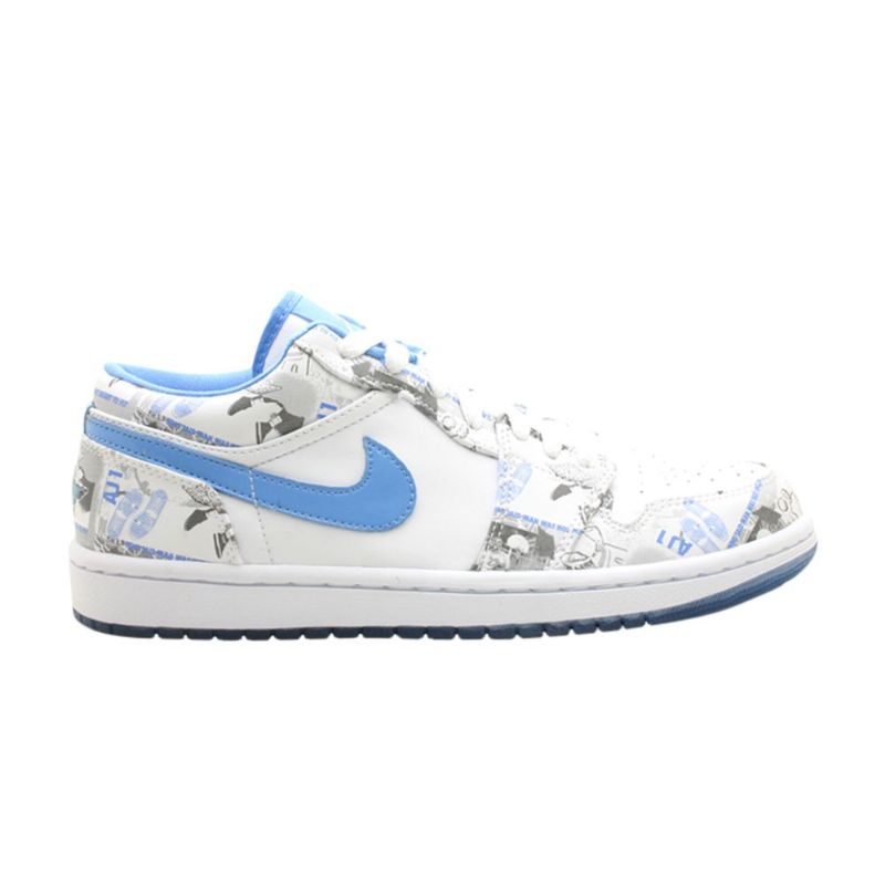 Air Jordan 1 Retro Lav Hvit Blå Damesko