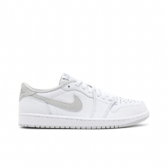 Air Jordan 1 Retro Lav Og Hvit Grå Herresko