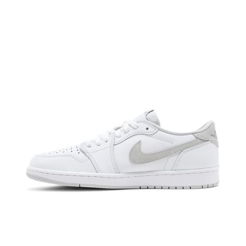 Air Jordan 1 Retro Lav Og Hvit Grå Herresko