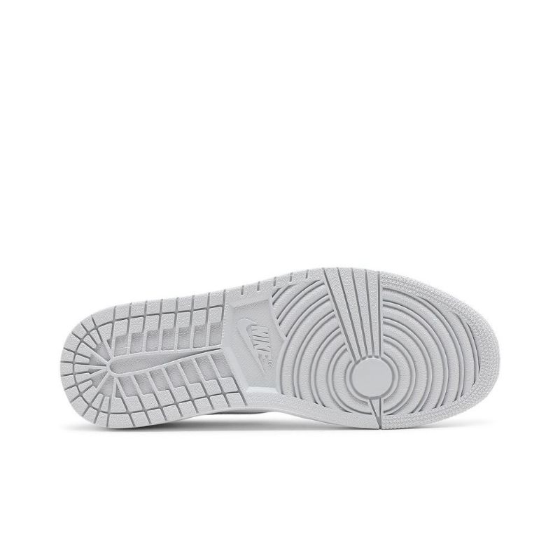 Air Jordan 1 Retro Lav Og Hvit Grå Herresko