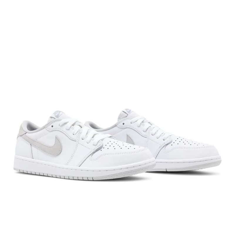 Air Jordan 1 Retro Lav Og Hvit Grå Herresko