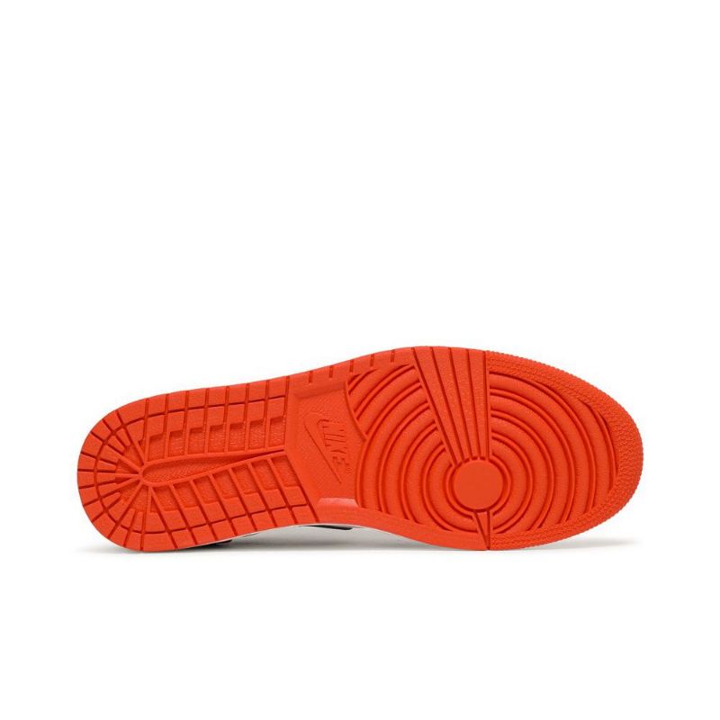 Air Jordan 1 Retro Lav Og Oransje Hvit Svart Herresko