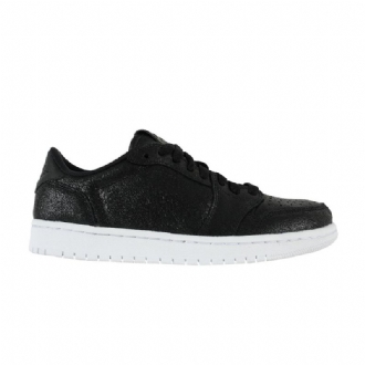 Air Jordan 1 Retro Lav Svart Gull Hvit Damesko