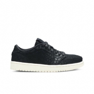Air Jordan 1 Retro Lav Svart Hvit Damesko