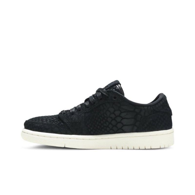 Air Jordan 1 Retro Lav Svart Hvit Damesko
