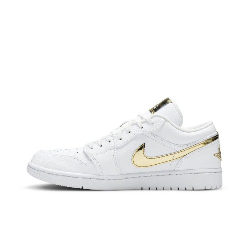 Air Jordan 1 Retro Low Hvit Gull Damesko