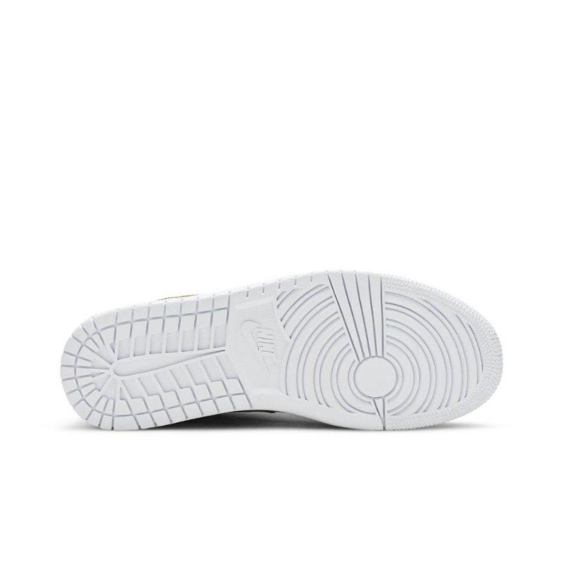 Air Jordan 1 Retro Low Hvit Gull Damesko
