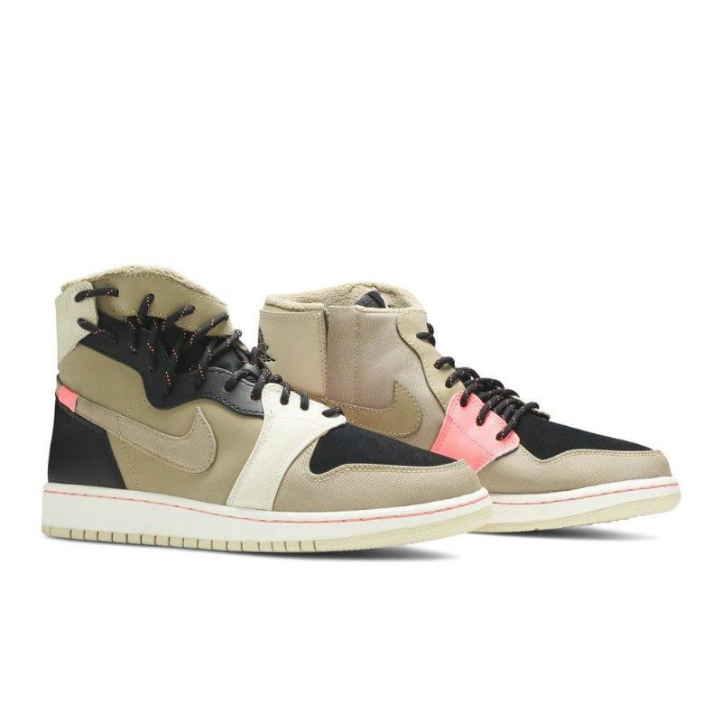Air Jordan 1 Retro Rebel Xx Olivengrønn Svart Rosa Damesko