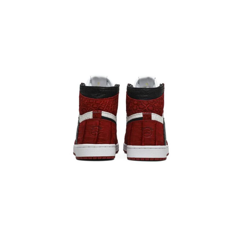 Air Jordan 1 Skokirurgen Retro Høy Rød Hvit Svart Herresko