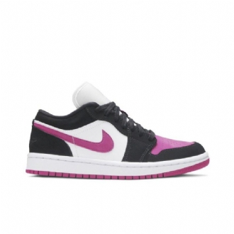 Air Jordan 1 Svart Lilla Hvit Damesko