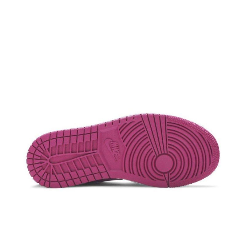 Air Jordan 1 Svart Lilla Hvit Damesko
