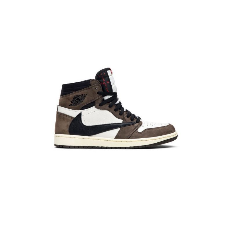 Air Jordan 1 Travis Scott Retro Høy Og Hvit Brun Svarte Herresko
