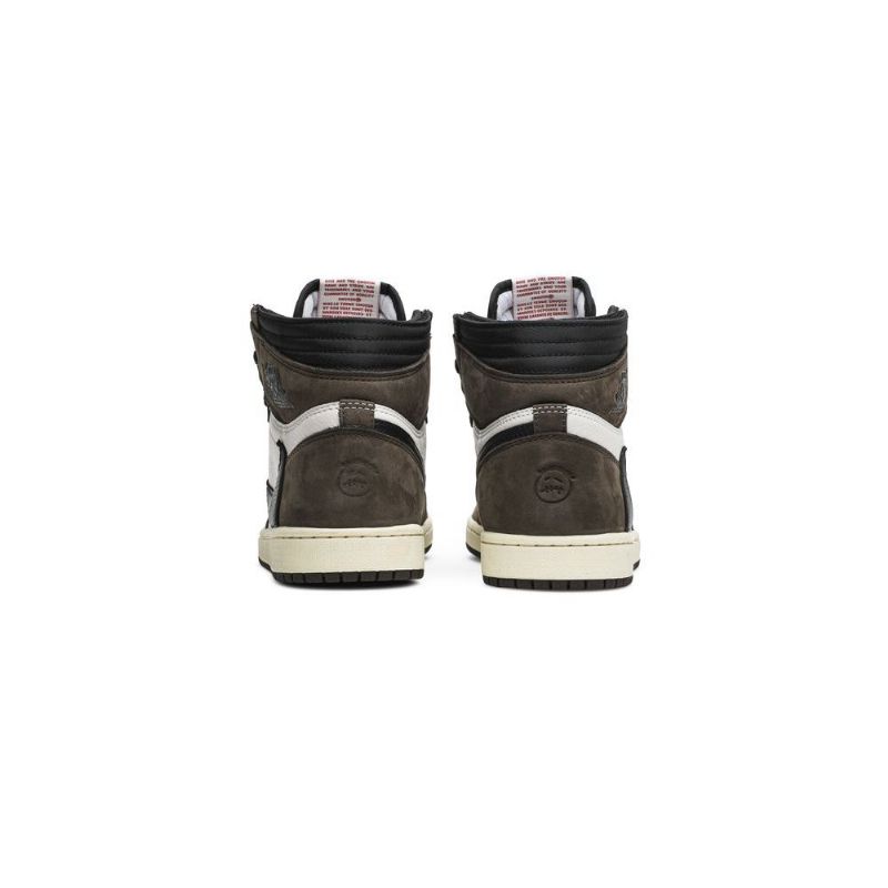 Air Jordan 1 Travis Scott Retro Høy Og Hvit Brun Svarte Herresko