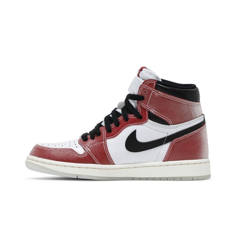 Air Jordan 1 Trophy Room Retro Høy Og Sp Hvit Rød Svart Herresko