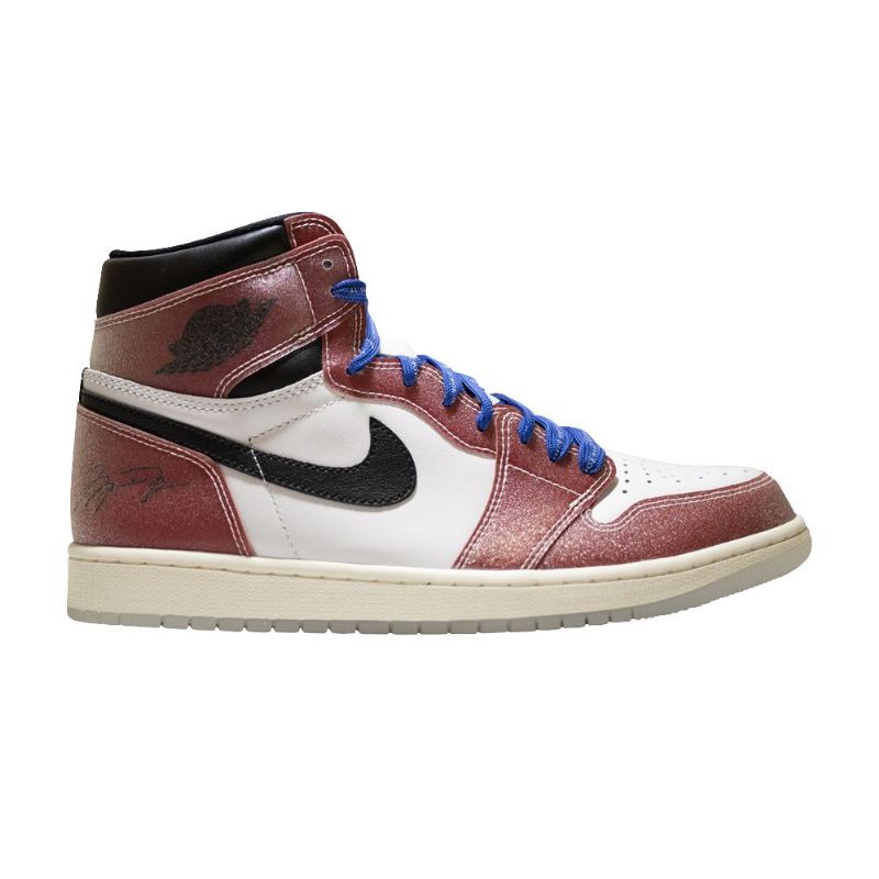 Air Jordan 1 Trophy Room Retro Høy Og Sp Hvit Rød Svart Herresko