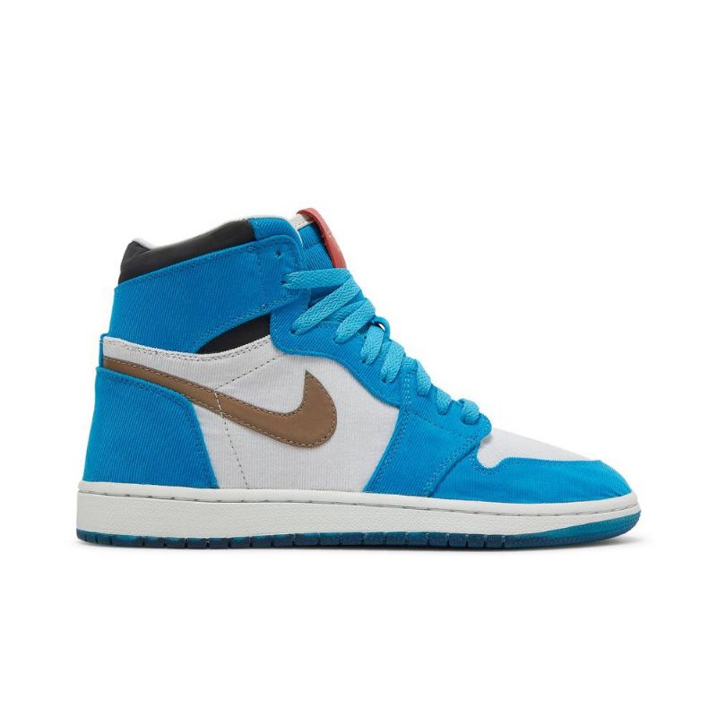 Air Jordan 1 Twix The Shoe Surgeon Høy Blå Hvit Svart Brun Herresko