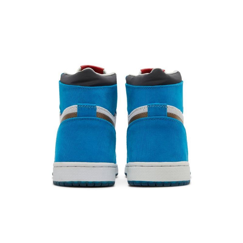 Air Jordan 1 Twix The Shoe Surgeon Høy Blå Hvit Svart Brun Herresko