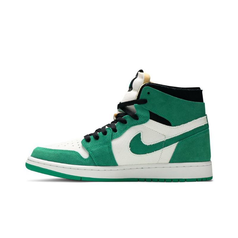 Air Jordan 1 Zoom Comfort Grønn Hvit Svart Herresko
