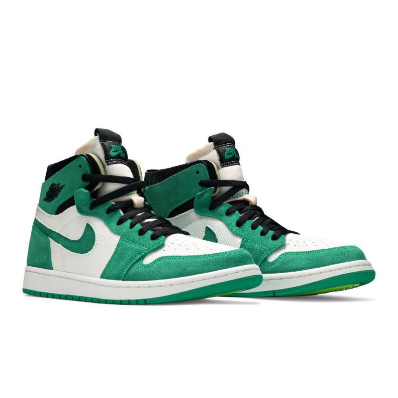 Air Jordan 1 Zoom Comfort Grønn Hvit Svart Herresko
