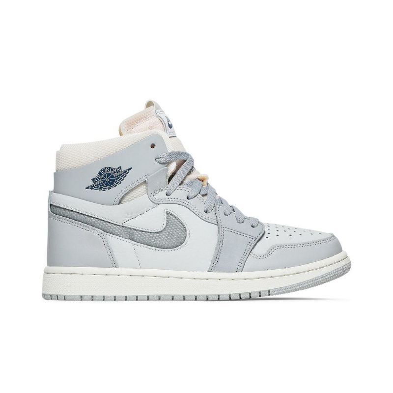 Air Jordan 1 Zoom Comfort Hvit Grå Herresko