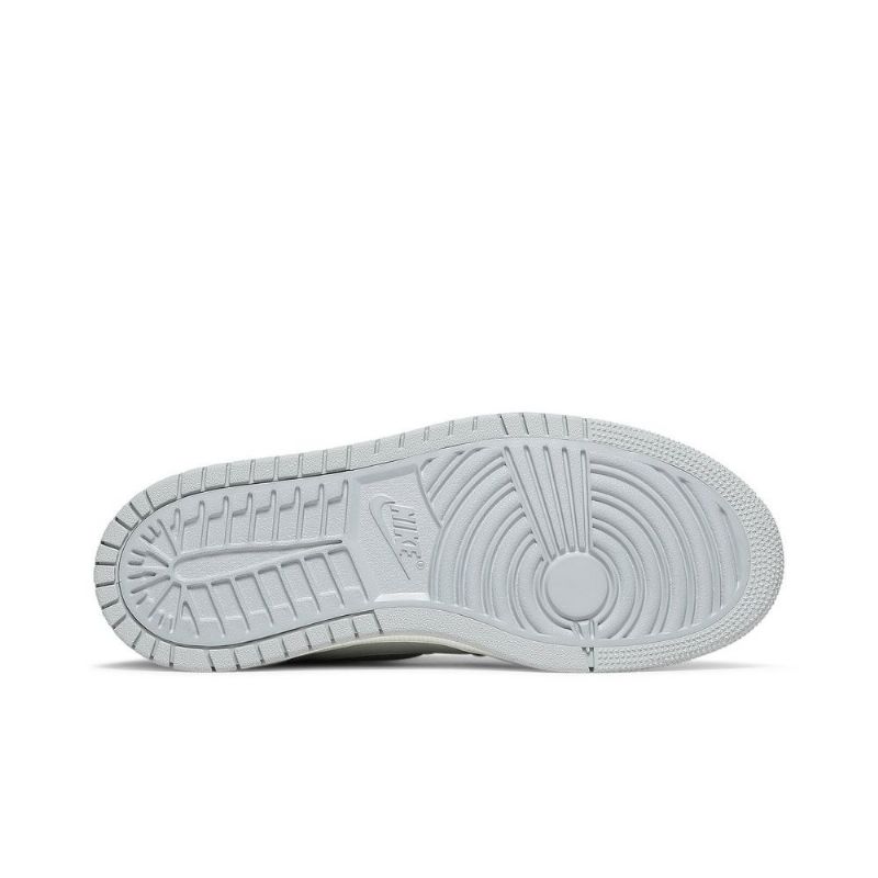 Air Jordan 1 Zoom Comfort Hvit Grå Herresko