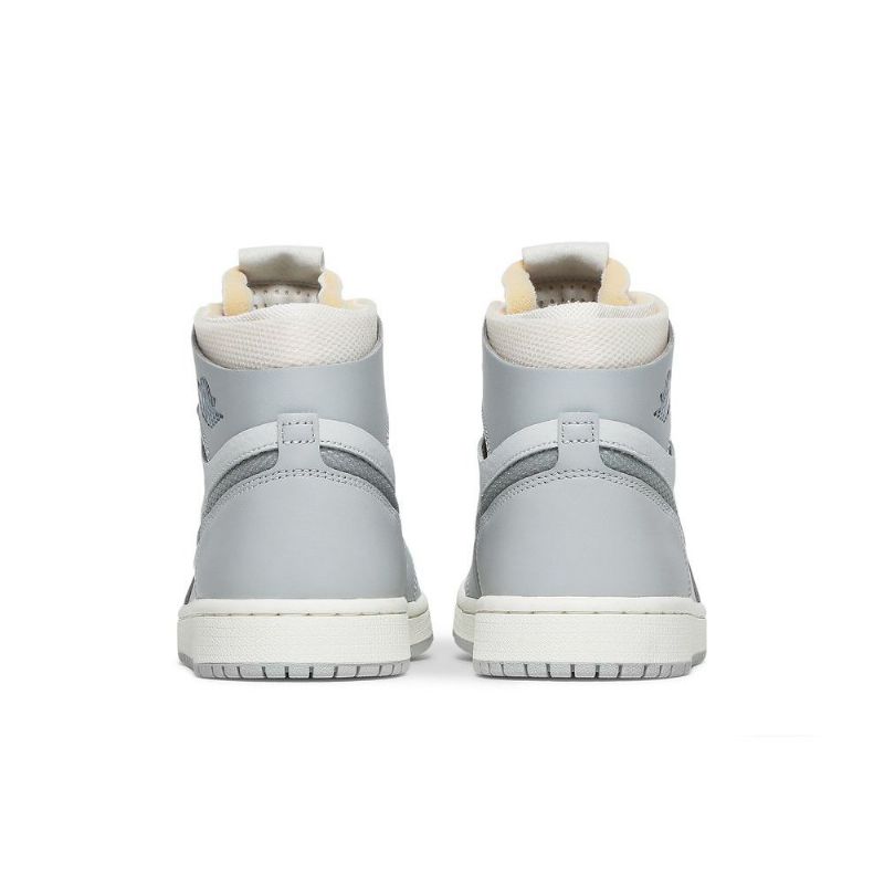 Air Jordan 1 Zoom Comfort Hvit Grå Herresko