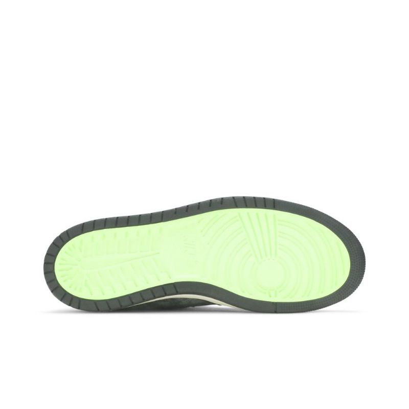 Air Jordan 1 Zoom Comfort Lilla Grå Svarte Herresko