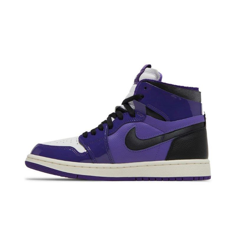Air Jordan 1 Zoom Comfort Lilla Svart Hvit Damesko