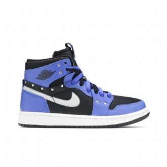 Air Jordan 1 Zoom Comfort Se Blå Svart Hvit Damesko