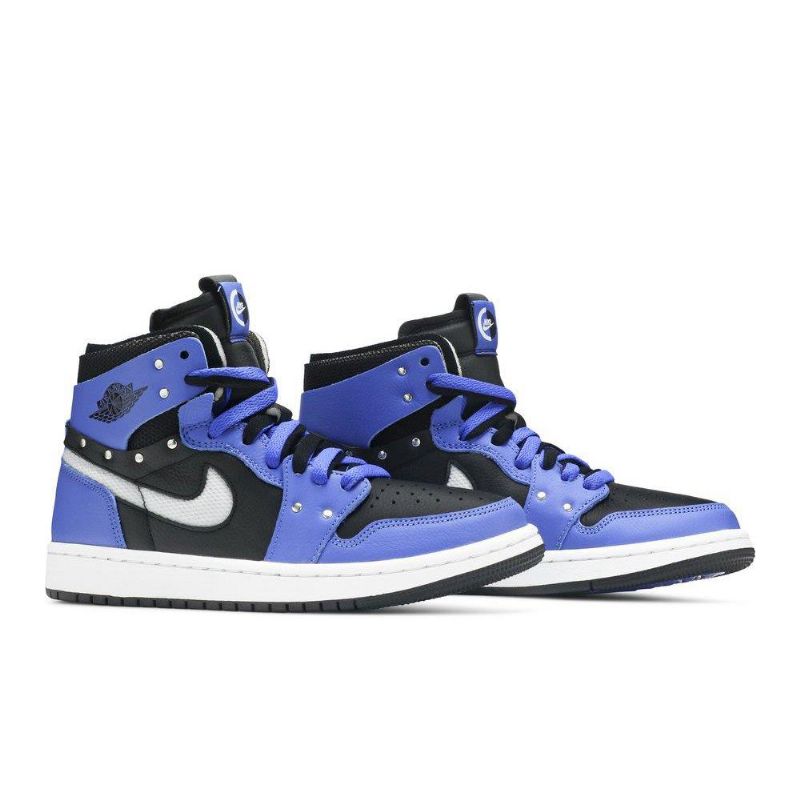 Air Jordan 1 Zoom Comfort Se Blå Svart Hvit Damesko