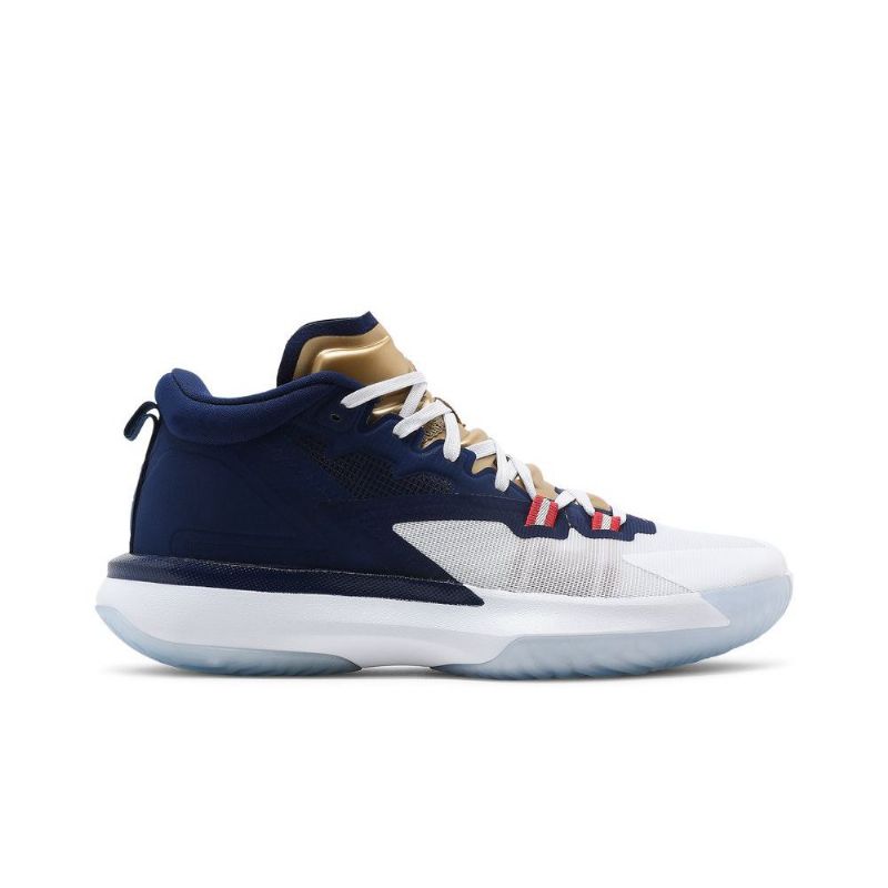 Air Jordan Zion 1 Blå Hvitt Gull Herresko