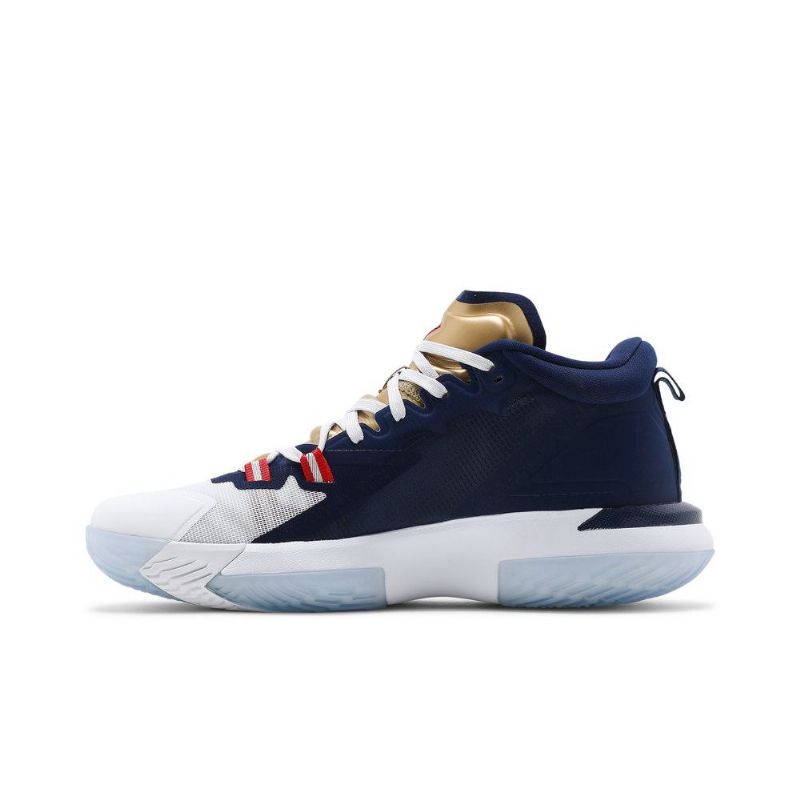 Air Jordan Zion 1 Blå Hvitt Gull Herresko