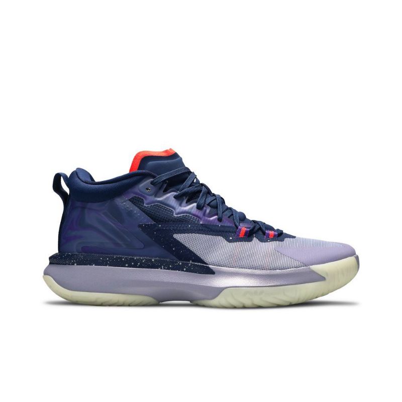 Air Jordan Zion 1 Blå Lilla Rød Grå Herresko