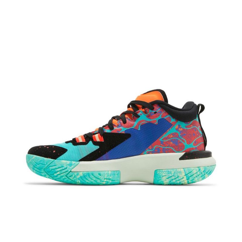 Air Jordan Zion 1 Grønn Oransje Svart Blå Herresko