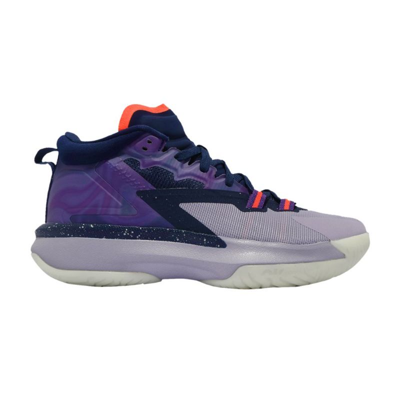 Air Jordan Zion 1 Pf Blå Lilla Rød Grå Herresko