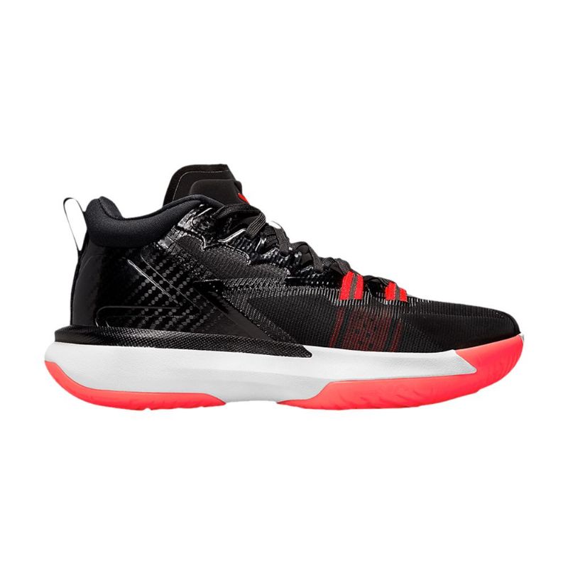 Air Jordan Zion 1 Pf Svart Hvit Rød Herresko