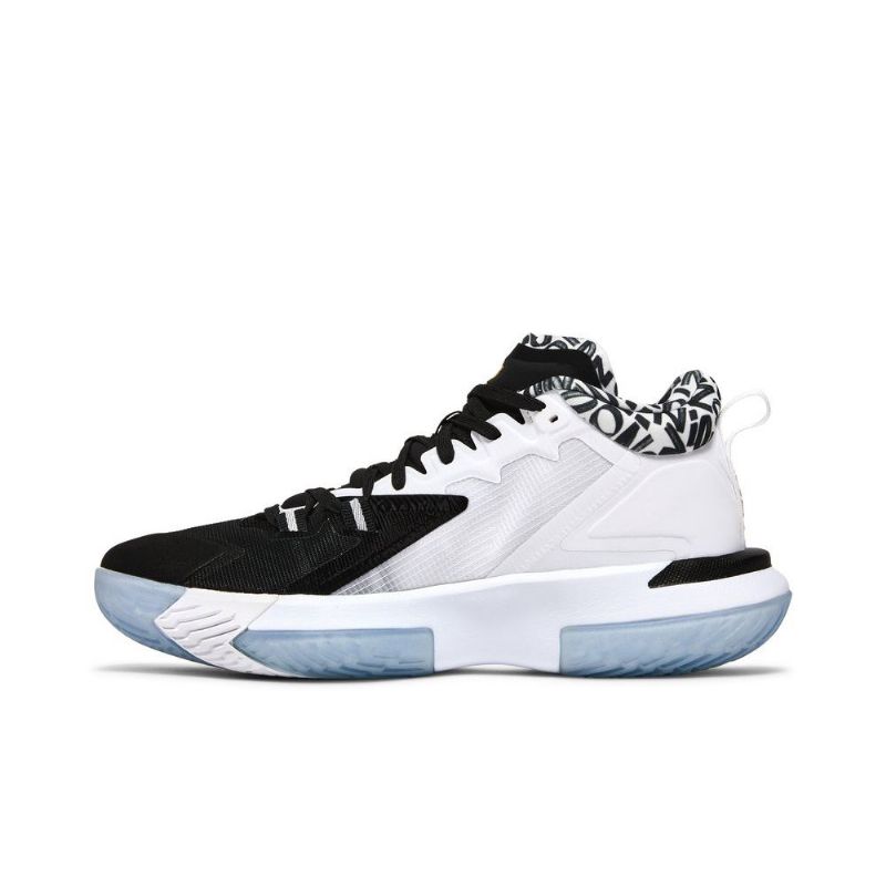 Air Jordan Zion 1 Pf Svart Hvitt Gull Herresko