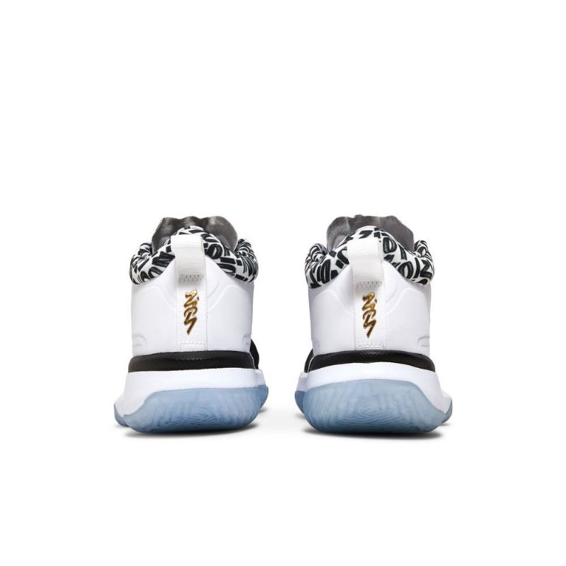 Air Jordan Zion 1 Pf Svart Hvitt Gull Herresko