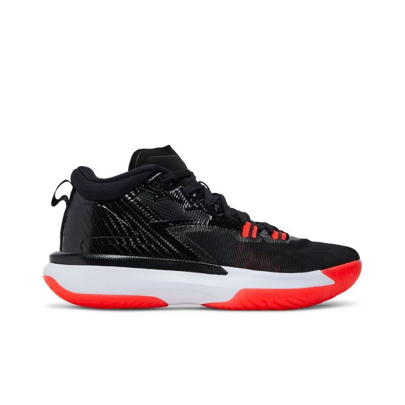 Air Jordan Zion 1 Svart Hvit Rød Herresko