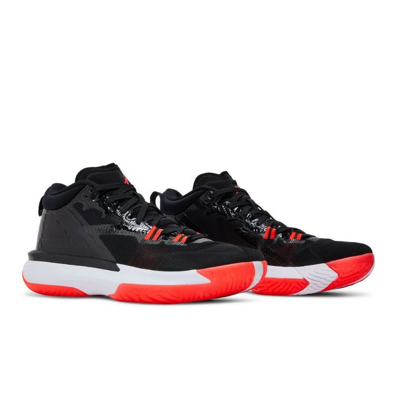 Air Jordan Zion 1 Svart Hvit Rød Herresko