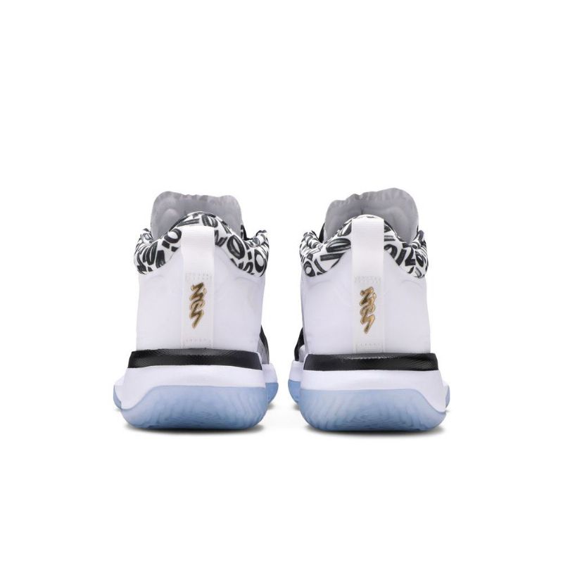 Air Jordan Zion 1 Svart Hvitt Gull Herresko