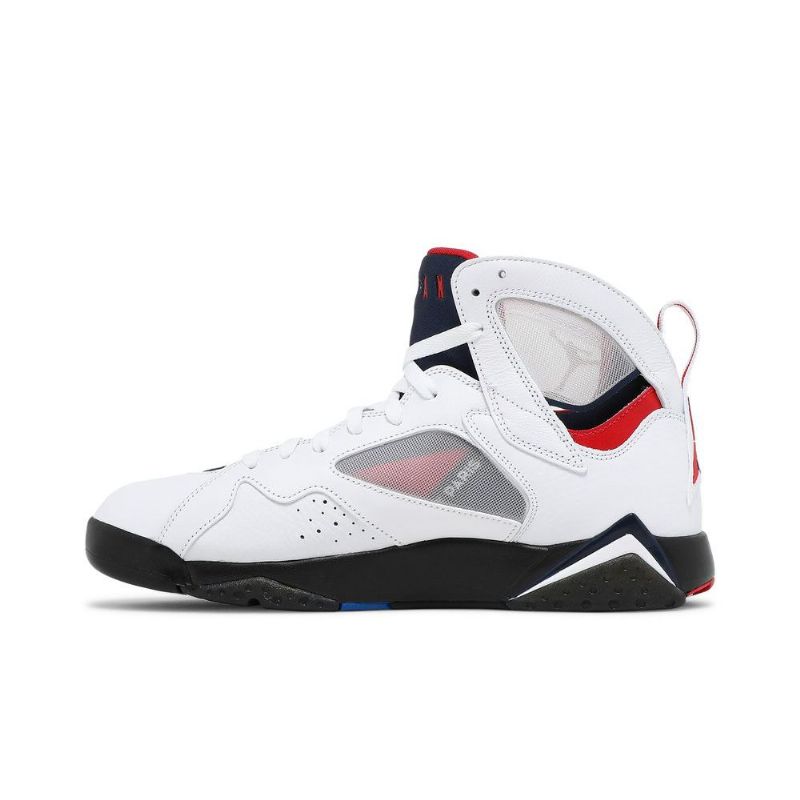 Air Jordan 7 Paris Saint-germain Retro Hvit Marineblå Rød Herresko