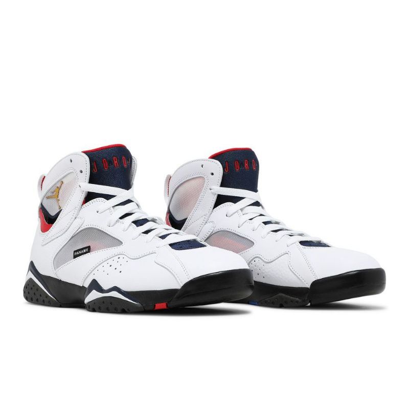Air Jordan 7 Paris Saint-germain Retro Hvit Marineblå Rød Herresko