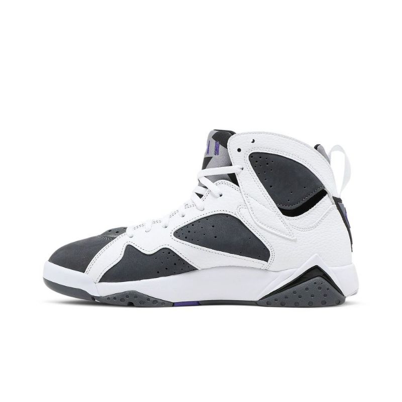 Air Jordan 7 Retro Hvit Grå Lilla Herresko